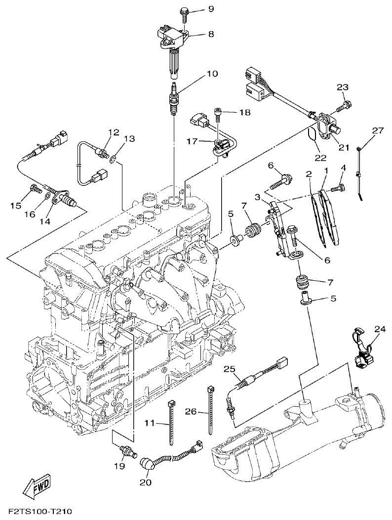 Yamaha VX18002019F4E7(F6G ELECTRICAL 2 parts diagram